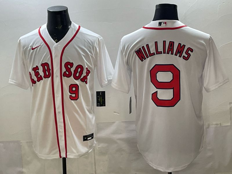 Men 2026 Boston Red Sox #9 Williams White Game Nike MLB Jersey style 004
